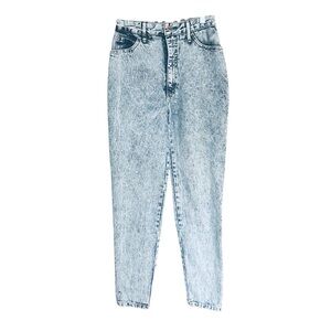 VTG BONGO Jeans by Gene Montesano Acid Wash SZ 7 High Rise Retro 80s Classic no
